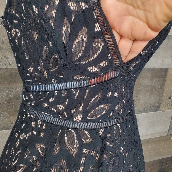 Lulu's Amora Black Wide Leg All Lace Eyelash Scallop Hem Jumpsuit - Picture 7 of 12